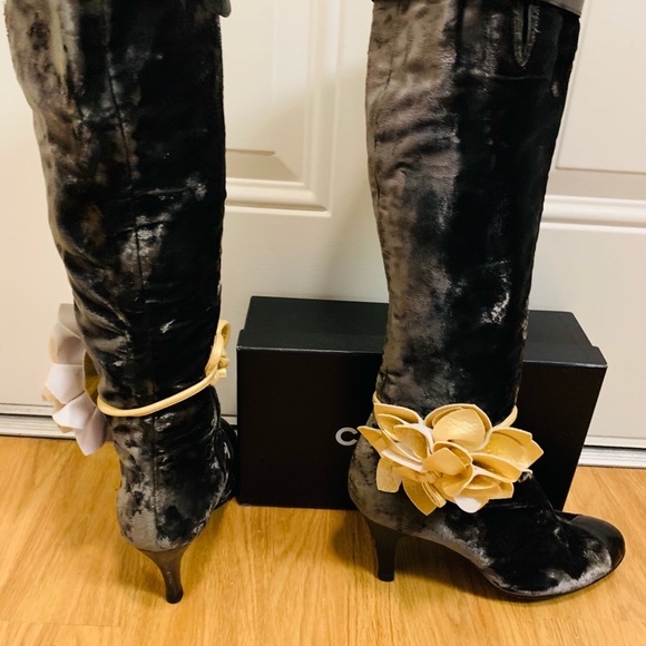 💯 Chanel velvet boots - Picture 4 of 6